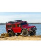 Traxxas TRX-4 Defender 1:10 RC kopimo modelis raudonas su Clipless kėbulu