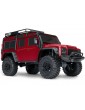 Traxxas TRX-4 Defender 1:10 RC kopimo modelis raudonas su Clipless kėbulu