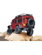 Traxxas TRX-4 Defender 1:10 RC kopimo modelis raudonas su Clipless kėbulu