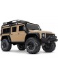 Traxxas TRX-4 Defender 1:10 RC modelis smėlio spalvos su Clipless kėbulu