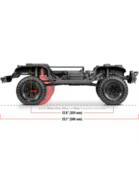 Traxxas TRX-4 Defender 1:10 RC modelis smėlio spalvos su Clipless kėbulu