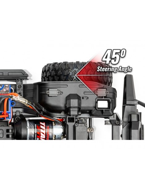 Traxxas TRX-4 Defender 1:10 RC modelis smėlio spalvos su Clipless kėbulu