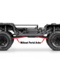 Traxxas TRX-4 Defender 1:10 RC modelis smėlio spalvos su Clipless kėbulu