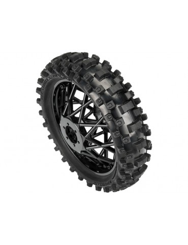Dunlop Geomax MX33 V2 Bead CR4 Rear Tire MTD Bullyspoke Black: Promoto-MX