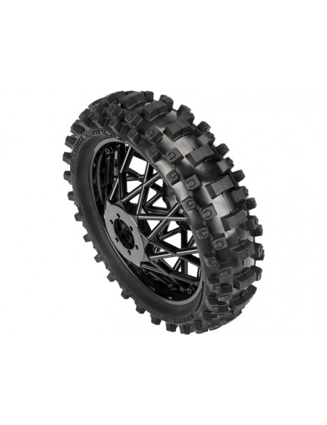 Dunlop Geomax MX33 V2 Bead CR4 Rear Tire MTD Bullyspoke Black: Promoto-MX