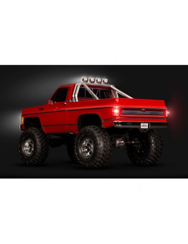 Traxxas Roll Bar (sumontuotas su LED šviesų juosta)/ Roll Bar laikikliai, kairė ir dešinė (tinka 9212 kėbului)