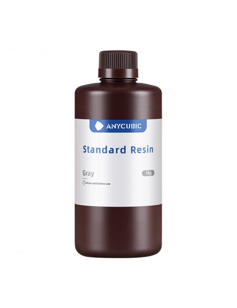 Derva 3D spausdinimui AnyCubic Standard Resin Pilka 1kg – CyborgShop