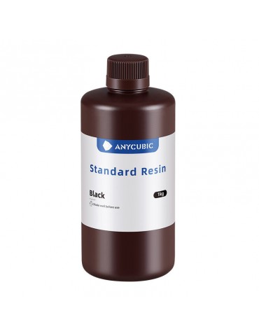 Derva 3D spausdinimui AnyCubic Standard Resin Juoda 1kg – CyborgShop