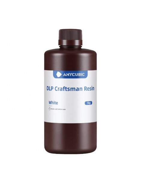 Derva 3D spausdinimui AnyCubic DLP Craftsman Resin Balta 1kg – CyborgShop