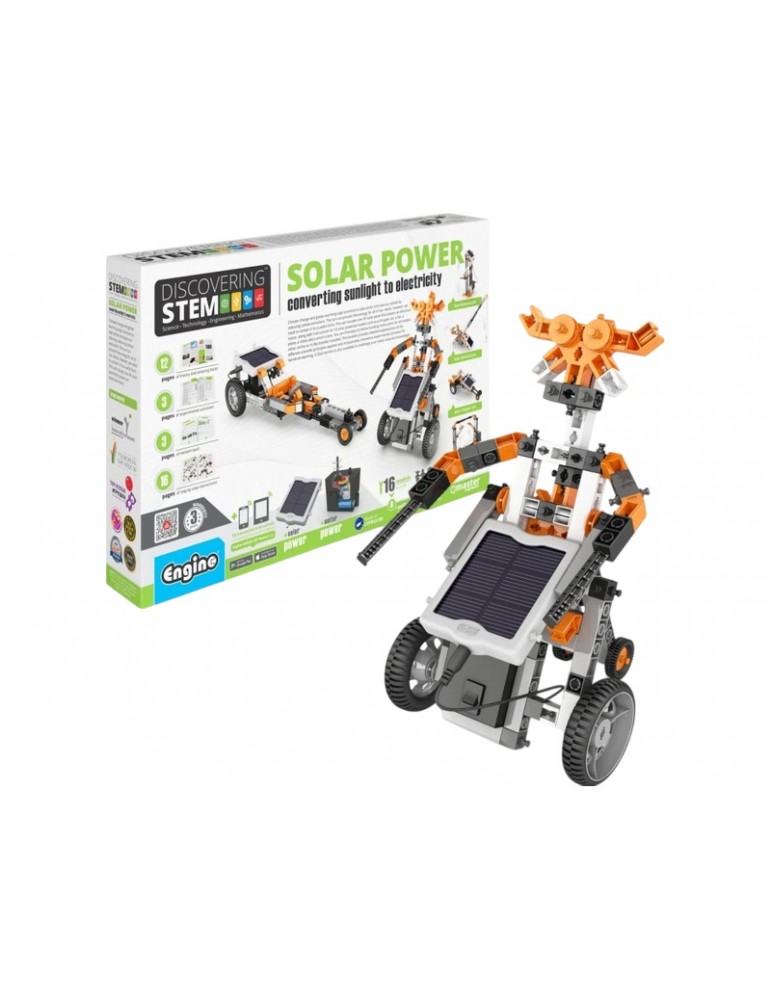 Engino Stem Solar power converting sunlight into electricity