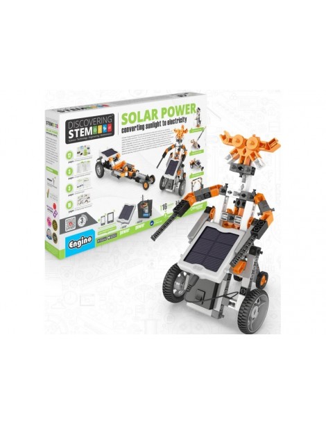 Engino Stem Solar power converting sunlight into electricity