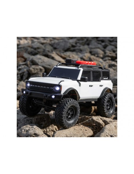 Axial 1/24 SCX24 Ford Bronco 4X4 RTR Brushed Rock Crawler (Battery & Charger Included), White
