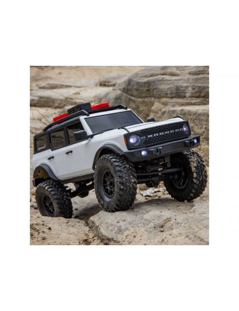 Axial 1/24 SCX24 Ford Bronco 4X4 RTR Brushed Rock Crawler (Battery & Charger Included), White