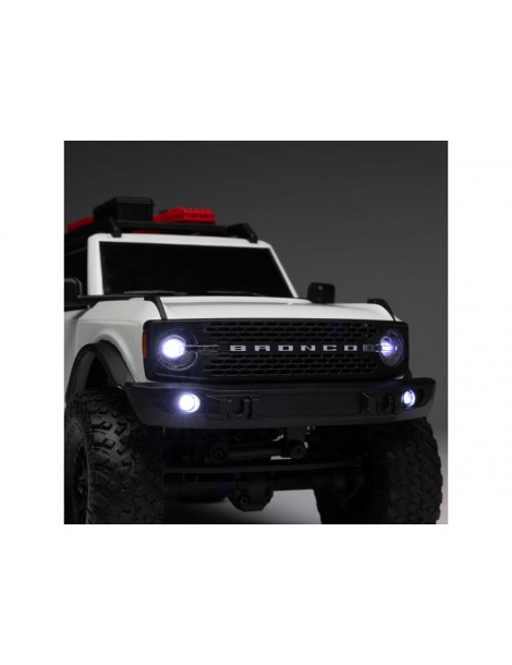 Axial 1/24 SCX24 Ford Bronco 4X4 RTR Brushed Rock Crawler (Battery & Charger Included), White