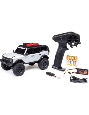 Axial 1/24 SCX24 Ford Bronco 4X4 RTR Brushed Rock Crawler (Battery & Charger Included), White