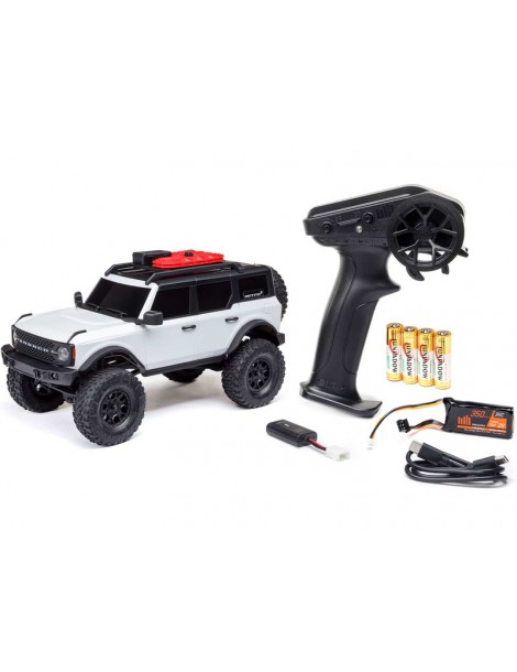 Axial 1/24 SCX24 Ford Bronco 4X4 RTR Brushed Rock Crawler (Battery & Charger Included), White
