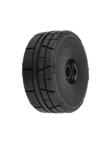 Pro-Line Menace HP BELTED Speed Run 1:8 Tires Mounted on Mach 10 Black 17mm Wheels (2)