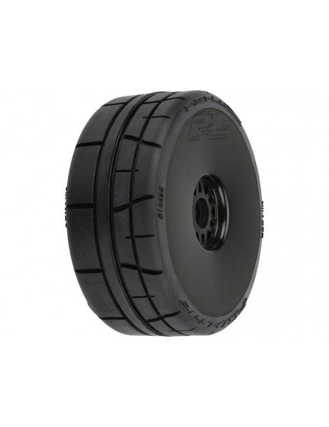 Pro-Line Menace HP BELTED Speed Run 1:8 Tires Mounted on Mach 10 Black 17mm Wheels (2)