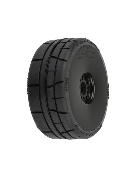 Pro-Line Menace HP BELTED Speed Run 1:8 Tires Mounted on Mach 10 Black 17mm Wheels (2)