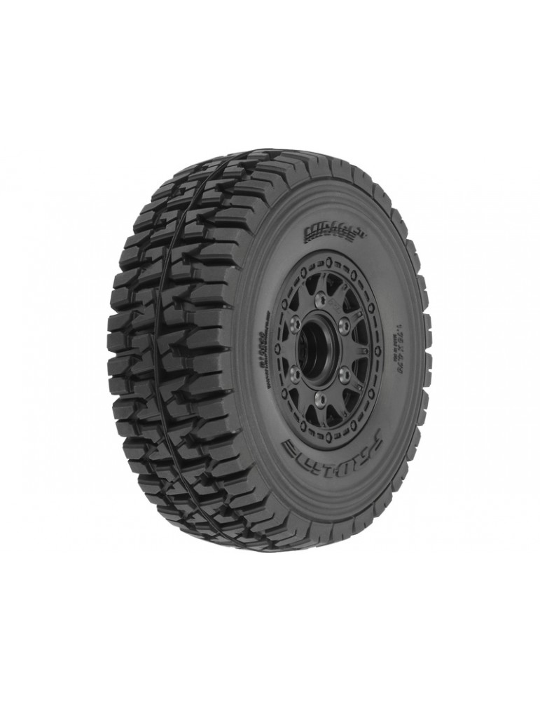 Pro-Line Wheels and Tires 2.2/3.0", Mirage TT tires, Black Raid Wheels (2)