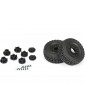 Pro-Line Wheels and Tires 2.2/3.0", Mirage TT tires, Black Raid Wheels (2)