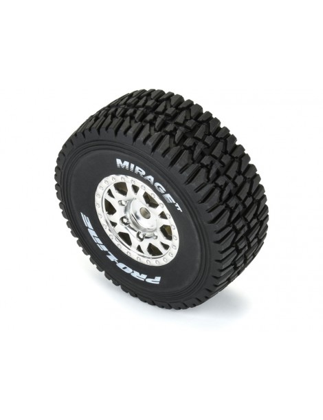 Pro-Line 1/16 Mirage TT F/R Tires MTD 12mm Silver Impulse (4): Mojave Grom