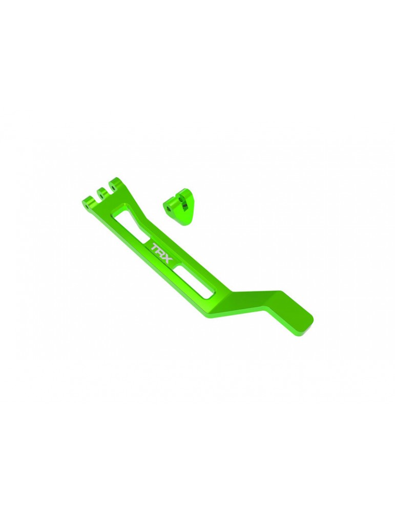 Traxxas Battery hold-down, hold-down post, aluminum (green)