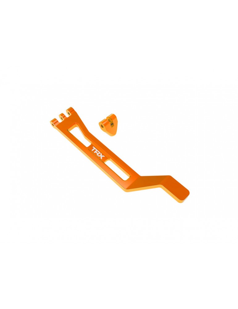 Traxxas Battery hold-down, hold-down post, aluminum (orange)