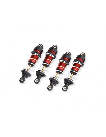 Traxxas Shocks, GTR long, red (assembled with springs) (4)