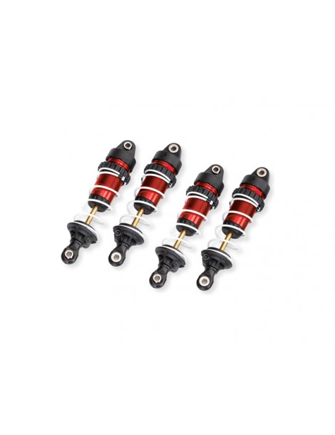 Traxxas Shocks, GTR long, red (assembled with springs) (4)