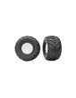 Traxxas Tires & wheels 2.0/3.0", white wheels, Terra Groove tires (2)