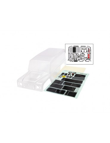 Traxxas Body, Land Rover Defender, complete (clear)