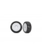 Traxxas Tires & wheels, 3.0" white wheels, Response Pro tires (2)