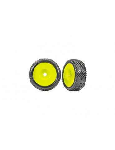 Traxxas Tires & wheels, 3.0" yellow wheels, Response Pro tires (2)