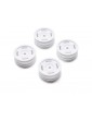 Axial 1.0 Bronco Heritage Wheels, White: SCX24