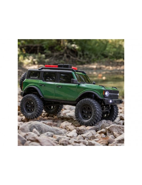 „Axial“ 1/24 SCX24 ‚Ford Bronco 4X4 RTR‘ Brushed Crawler (įskaitant akumuliatorių ir įkroviklį), žalia