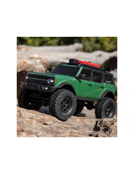„Axial“ 1/24 SCX24 ‚Ford Bronco 4X4 RTR‘ Brushed Crawler (įskaitant akumuliatorių ir įkroviklį), žalia