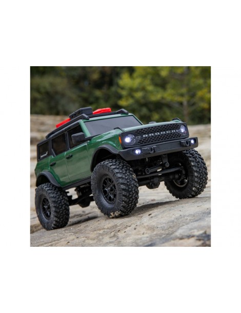 „Axial“ 1/24 SCX24 ‚Ford Bronco 4X4 RTR‘ Brushed Crawler (įskaitant akumuliatorių ir įkroviklį), žalia
