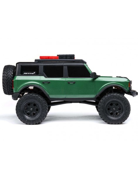 „Axial“ 1/24 SCX24 ‚Ford Bronco 4X4 RTR‘ Brushed Crawler (įskaitant akumuliatorių ir įkroviklį), žalia