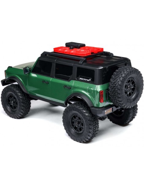 „Axial“ 1/24 SCX24 ‚Ford Bronco 4X4 RTR‘ Brushed Crawler (įskaitant akumuliatorių ir įkroviklį), žalia