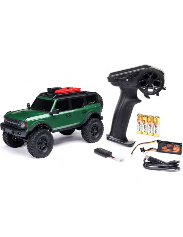 „Axial“ 1/24 SCX24 ‚Ford Bronco 4X4 RTR‘ Brushed Crawler (įskaitant akumuliatorių ir įkroviklį), žalia