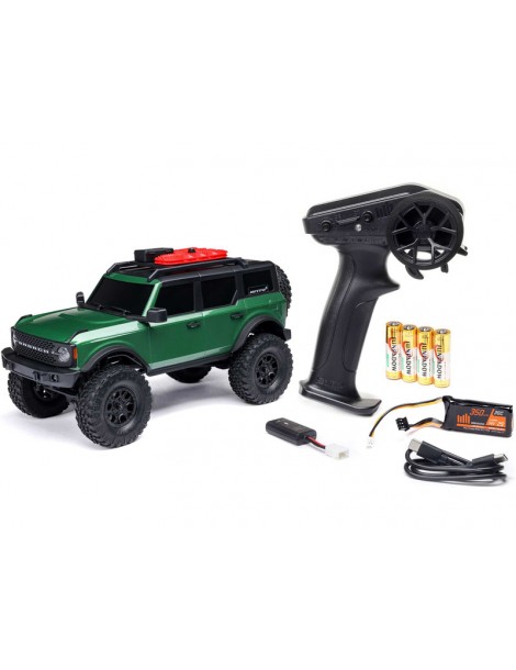 „Axial“ 1/24 SCX24 ‚Ford Bronco 4X4 RTR‘ Brushed Crawler (įskaitant akumuliatorių ir įkroviklį), žalia