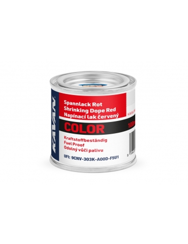 Sutraukiamasis lakas COLOR, Red, 100ml