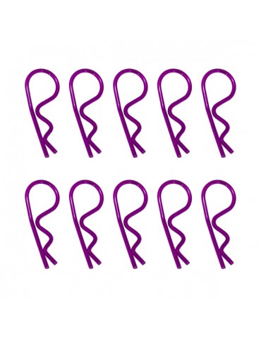 1/8 BODY CLIPS PINK ANODIZED, 10 pcs.