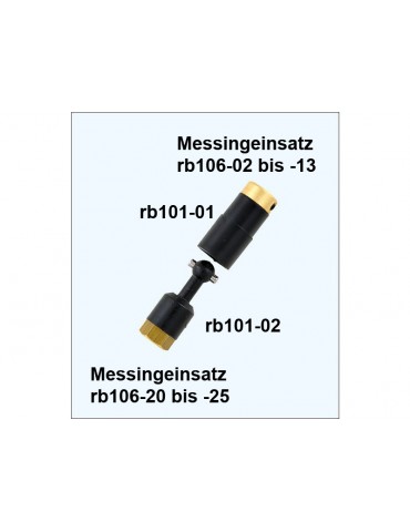 „Raboesch“ sankabos įdėklas 106-40 žalvaris M4
