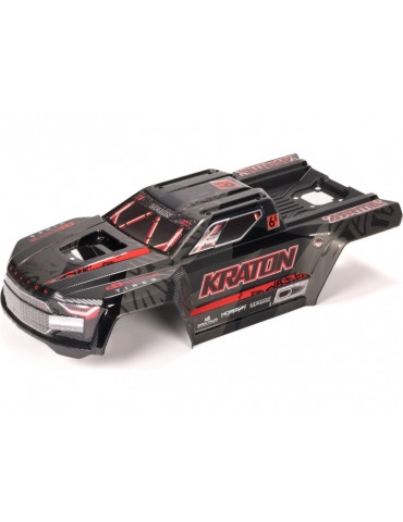 Arrma KRATON 6S EXB dažytas dekoruotas apdailintas kėbulas (juodas)