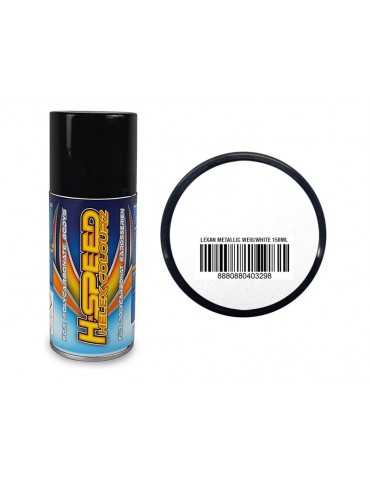 H-Speed akriliniai purškiamieji dažai metallic white 150ml