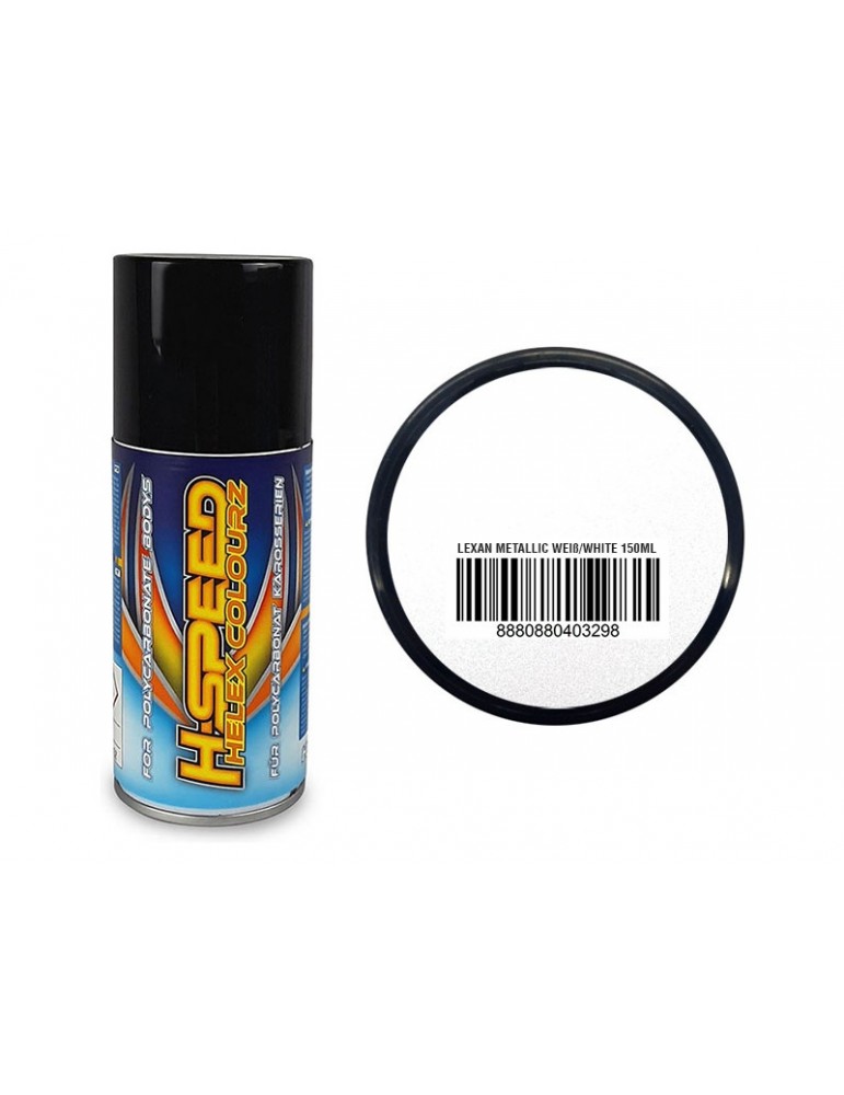 H-Speed akriliniai purškiamieji dažai metallic white 150ml