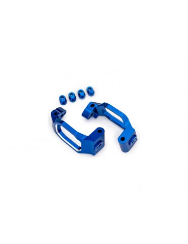 Traxxas Caster blocks, aluminum (blue-anodized), pair