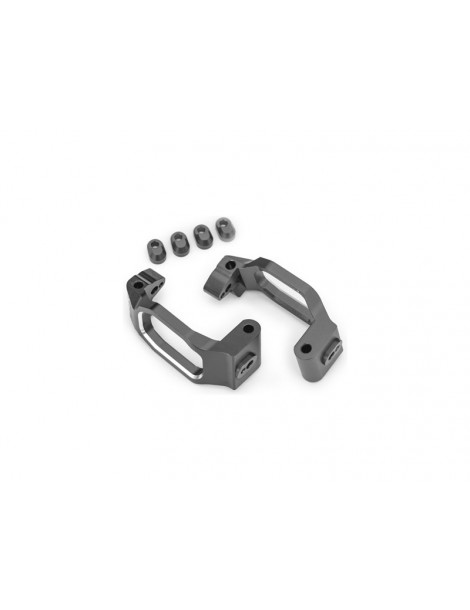 Traxxas Caster blocks, aluminum (gray-anodized), pair